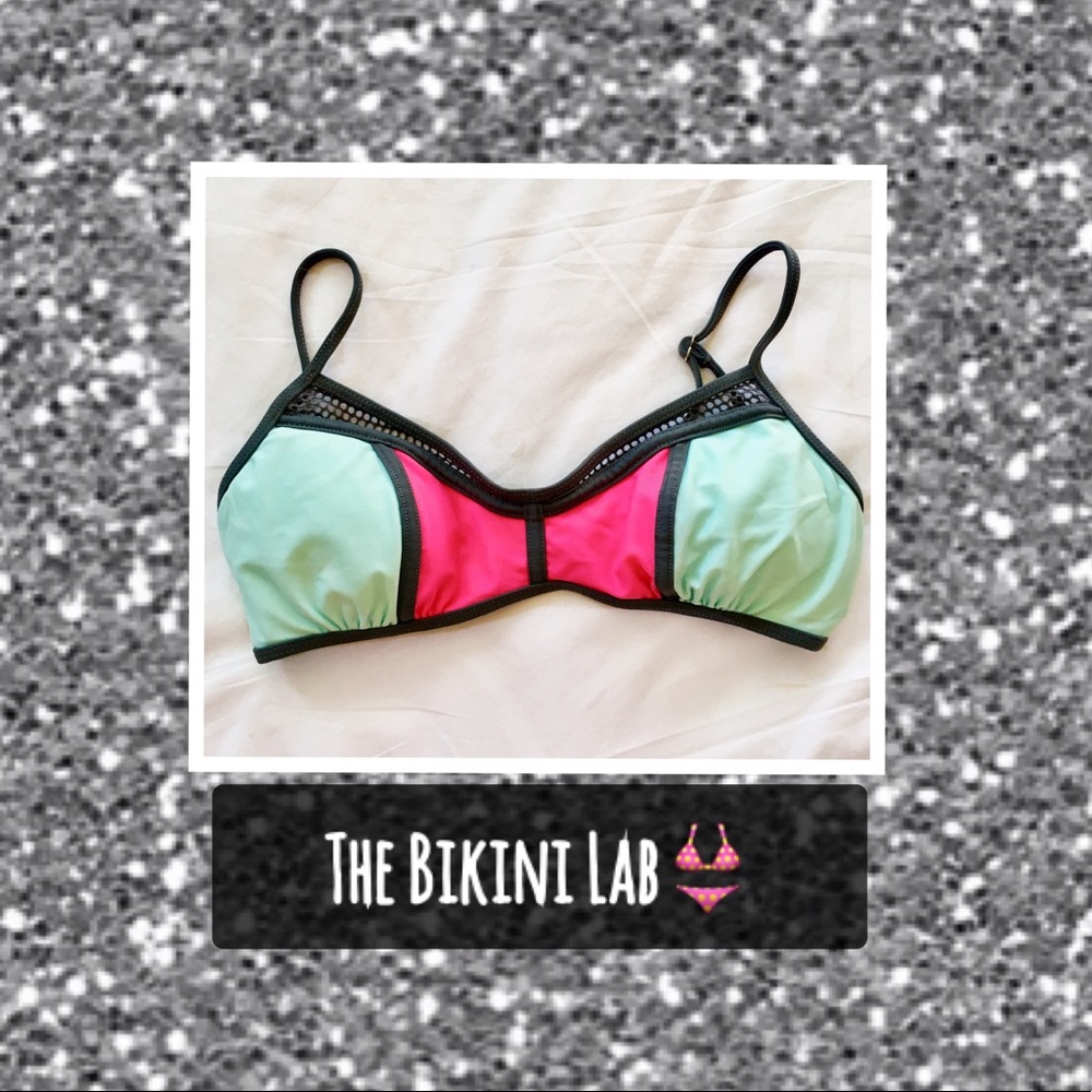 Blue/Pink Bikini Top from The Bikini Lab